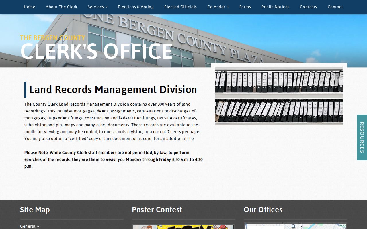Teaneck previous residents deed-chain research at Bergen County Clerk land records