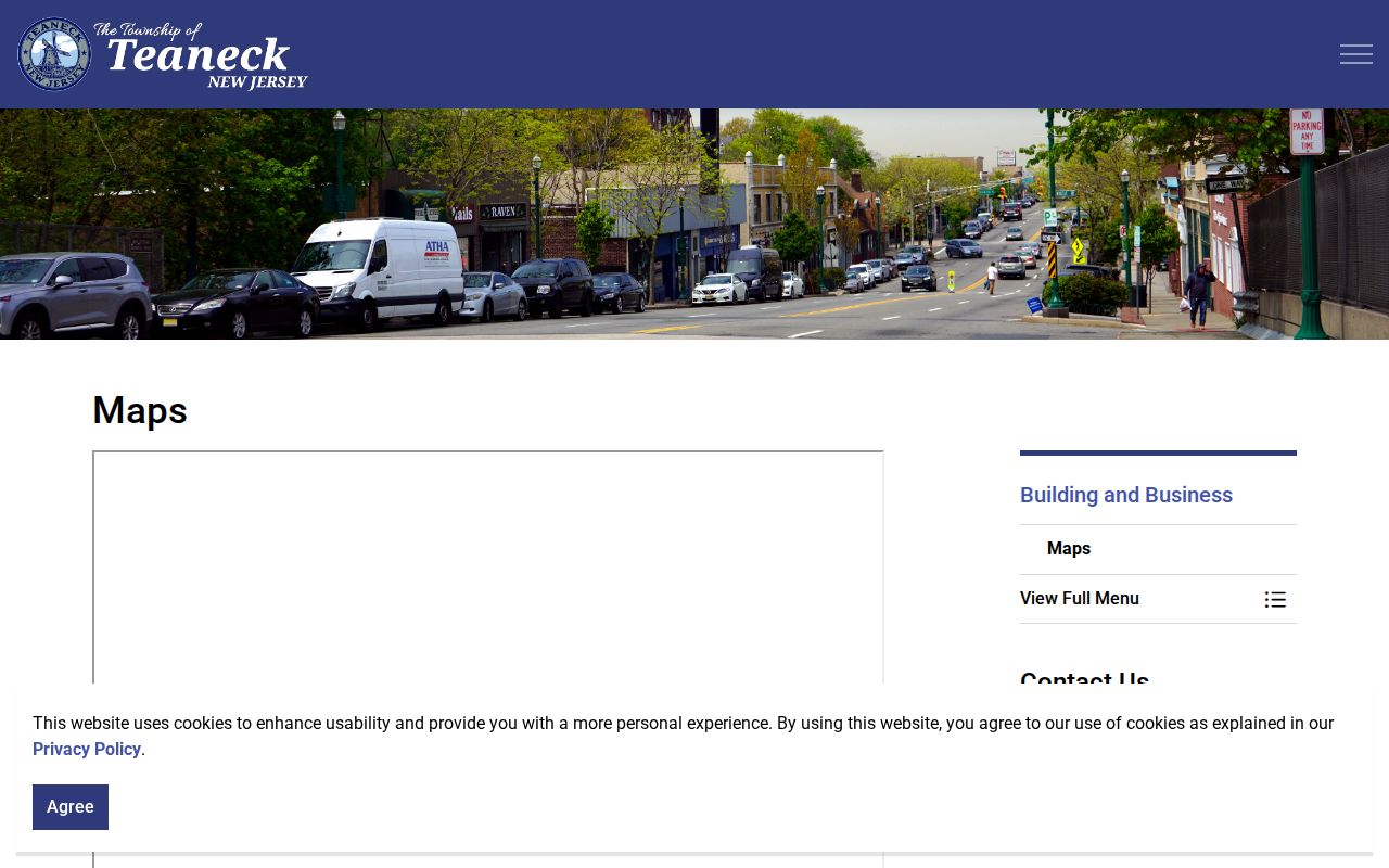 Teaneck street directory municipal tax map resources